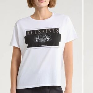 NWT $99 AllSaints Axyl Grace Graphic T-Shirt Size M